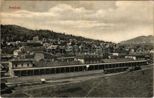 1909 Predeál, Predeal; vasútállomás, vonat / railway station, train (EK)