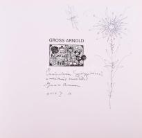 Gross Arnold album. A művész, Gross Arnold (1929-2015) grafikus művész által DEDIKÁLT (rajzos dedikációval!!!) példány. A bevezető tanulmányt írta: Dr. Kovirig Nagy Ádám. Bp., 2008, Gross Arnold és a Medence Csoport Bt., 111+1 p. Gross Arnold grafikáival rendkívül gazdagon illusztrált kiadvány. Kiadói kartonált papírkötés, jó állapotban.