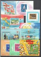 Románia 1978-1992 10 db vágott blokk berakólapon