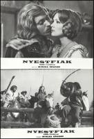 cca 1989 előtt készült, "Nyestfiak" című román film jelenetei és szereplői, 19 db vintage ...