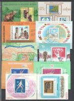 Románia 1978-1984 10 db vágott blokk berakólapon