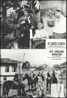 cca 1989 előtt készült, "Az inkák kincse" című film jelenetei és szereplői, 20 db vintage ...