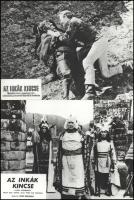 cca 1989 előtt készült, "Az inkák kincse" című film jelenetei és szereplői, 20 db vintage ...