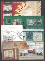 Románia 2008-2009 10 db blokk berakólapon