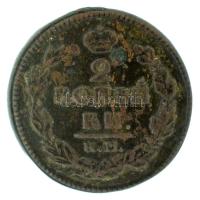 Orosz Birodalom 1822KM 2k Cu Szuzun T: VF Russian Empire 1822KM 2 Kopecks Cu Suzun C: VF Krause C#118.5