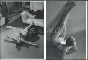 cca 1953 előtt, Munkácsi Márton (született Mermelstein Márton; 1896. május 18. - 1963. július 13.) később Martin Munkácsi magyar fotóriporter és fotóművész felvételei, 2 db modern nagyítás, jelzés nélkül, 21x15 cm