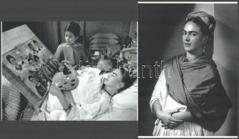 Frida Kahlo (1907-1954) mexikói festőművészről készült, jelzés nélküli felvételek, 2 db modern nagyítás, jelzés nélkül, 21x15 cm és 15x21 cm
