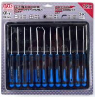 12 darabos precíziós csavarhúzó készlet, bontatlan csomagolásban.