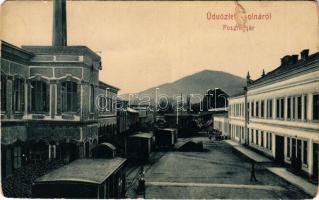 Zsolna, Sillein, Zilina; Posztógyár, iparvasút. W. L. 2832. / cloth factory, industrial railway (b)