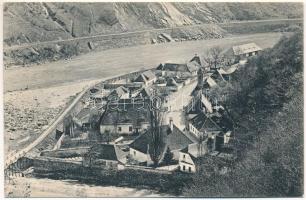 Vöröstorony, Verestorony, Porcsesd, Porcesti, Turnu Rosu; Vám állomás. Graef Károly kiadása (Nagyszeben) / customs station (ázott sarok / wet corner)