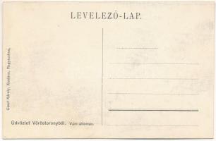 Vöröstorony, Verestorony, Porcsesd, Porcesti, Turnu Rosu; Vám állomás. Graef Károly kiadása (Nagysze...