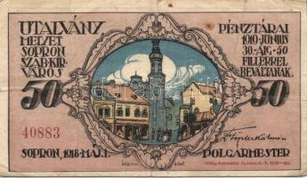 Sopron 1918. 50f T:III