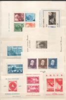 Románia 1932-1946 9 klf blokk berakólapon