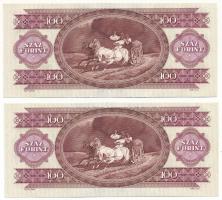 1992. 100Ft (2x) sorszámkövető "B 730 064274 - B 730 064275" T: AU
Adamo F37