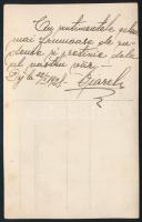 1928 Dés (Dej), kitüntetésekkel dekorált katonatiszt portréja, fotólap, a hátoldalon román nyelvű de...