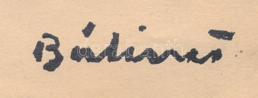 Bálint jelzéssel: Templom. Akvarell, papír. 29,5x21 cm