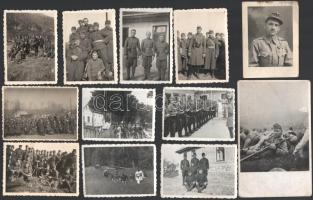 cca 1940 12 db II. vh katonai fotó 9x14 cm ig
