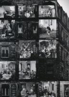 cca 1954 Doisneau, Robert (1912-1994) francia fotóriporter és fotóművész felvétele (Egy bárház keresztmetszete), 1 db modern nagyítás, jelzés nélkül, 21x15 cm