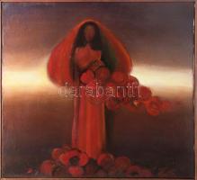 Finta Edit (1945-): Lebegés, 1996. Olaj, vászon, jelezve jobbra lent, 45x49,5 cm, fakeretben.