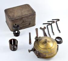 Phoebus antik osztrák spirituszfőző, eredeti dobozában