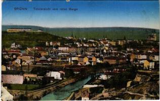 Brno, Brünn; Totalansicht vom roten Berge / general view (cut)