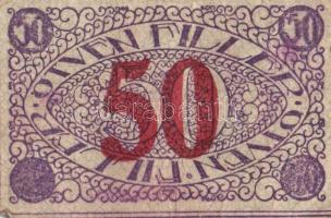 Pécs 1919. 50f (2x) + 50f 8. kiadás (3x) T:III,IV