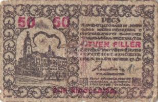 Pécs 1919. 50f (2x) + 50f 8. kiadás (3x) T:III,IV