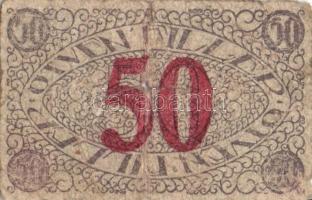 Pécs 1919. 50f (2x) + 50f 8. kiadás (3x) T:III,IV