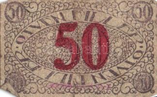 Pécs 1919. 50f (2x) + 50f 8. kiadás (3x) T:III,IV
