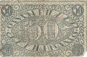 Pécs 1919. 50f (2x) + 50f 8. kiadás (3x) T:III,IV