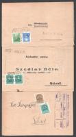 18 db II. világháború előtt küldemény postaügynökségi bélyegzéssel