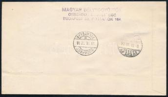 1953 Sztálin blokk ajánlott helyi FDC-n / Mi block 23 on registered local FDC