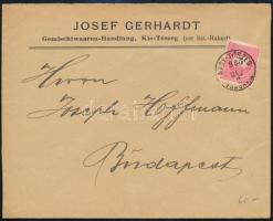 1898 5kr levélen / on cover "NAGY-TÓSZEG / TORONT.M."