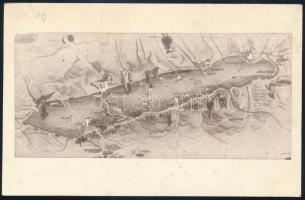 1936 Légi képeslap Sporthét levélzáróval és alkalmi bélyegzéssel / Airmail postcard with label