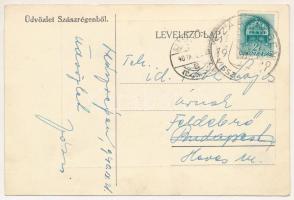 1940 Szászrégen, Sächsisch-Regen, Reghin; Fő tér, piac / main square, market + "1940 SZÁSZRÉGEN...