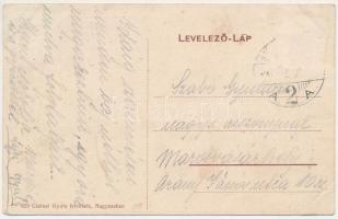 Székelykocsárd, Kocsárd, Lunca Muresului; vasútállomás, egy vegyesvonat bejárata, gőzmozdony. Czelna...