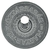 1957. 2f Al technológiai hibás veret (látványosan félrecsúszott lyukasztás) T:XF Adamo F1.1