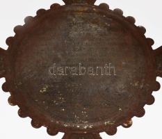 1910 A Krestelováci Magyar Katolikus Templomépítő Bizottság által adományozott emlékpajzs, pecséttel...