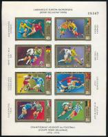 1972 Labdarúgó VB vágott blokk / Mi 2751-2758 imperforate block