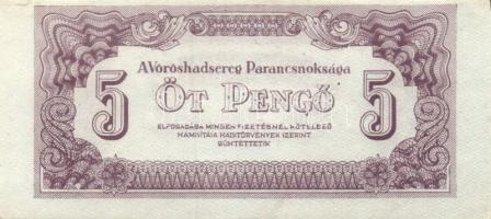 1944. 5P "V.H." (2x) T:II+