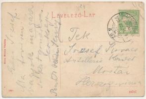 1908 Tövis, Teius; Piactér, Alsó-Fehér vármegyei Gazdasági Bank és Takarékpénztár r.t., Klein Mihály...