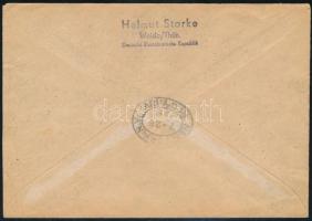1951 Ajánlott levél New Yorkba / Mi 284-285 on registered cover to New York