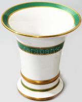 Herendi D'or et Vert mintás váza. Jelzett, hibátlan, m: 10 cm