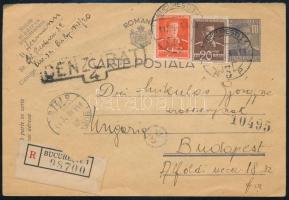 1944 Ajánlott cenzúrázott levelezőlap / Registered censored postcard