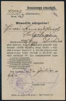 1923 Levelezőlap 6 db Hivatalos bélyeggel / Postcard with Official stamps "EGER"