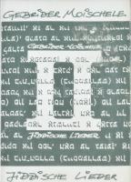 Gebrider Moischele - Jiddische Lieder. Kazetta, 1989.