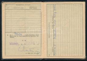 1951 Miskolc, katonai igazolvány tartalékos tiszt részére, fényképes