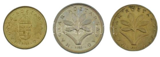 1995. 2Ft technológiai hibás veret: 1Ft-os érme lapkájára vert! + 1Ft és 2Ft támpéldány T:AU RRR! / ...