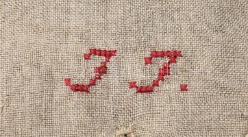 4 db antik szövet cipőszsák, pipere zsák, fésű tartó 35x44 cm-ig