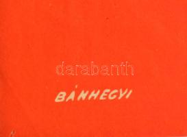 1960, Bánhegyi Tibor (1923-1986): Védekezzünk a gombás lábfertőzés ellen. Plakát, papír, jelzett a p...